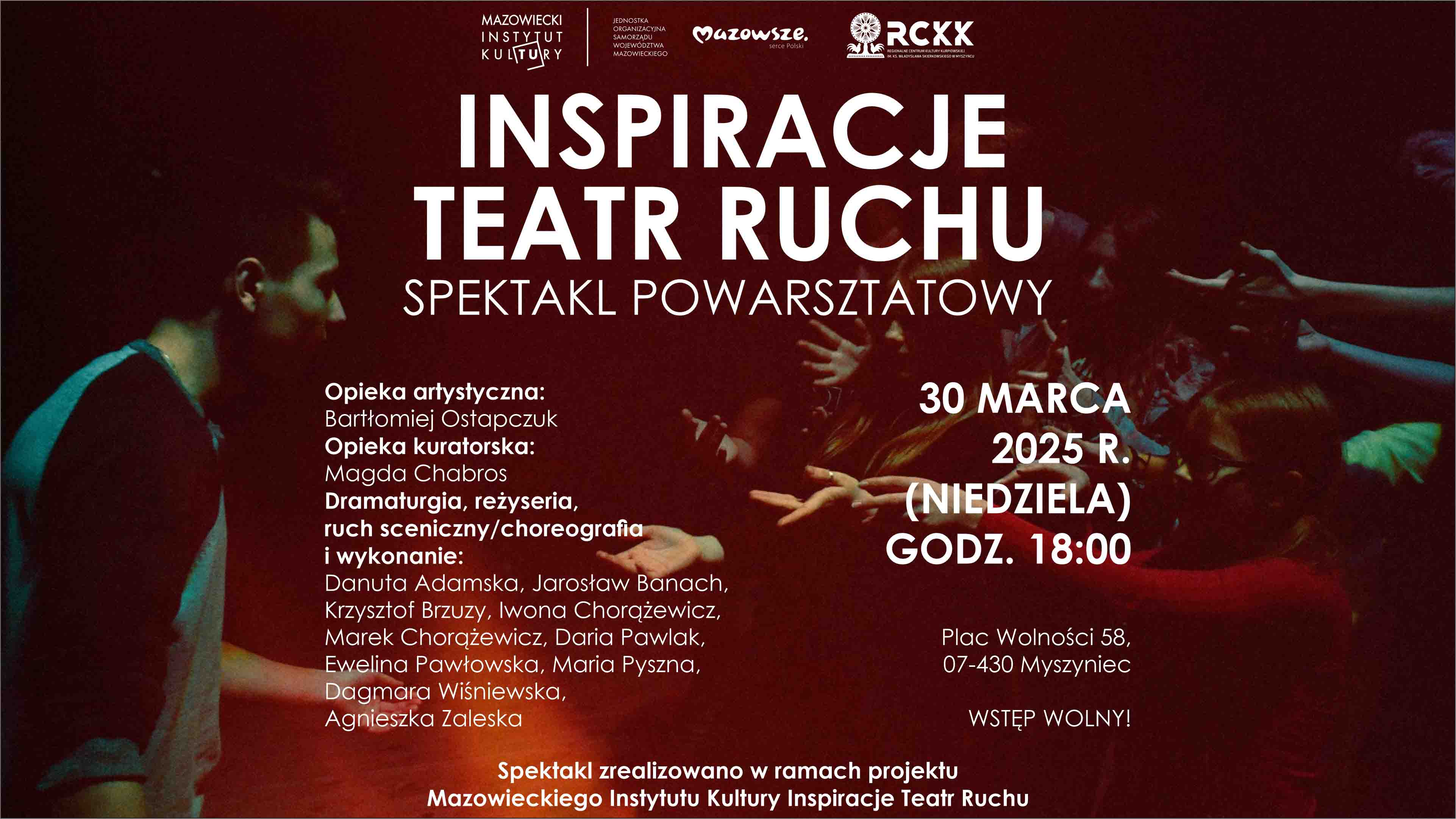 30 marca 2025 r. | Inspiracje Teatr Ruchu - spektakl powarsztatowy 