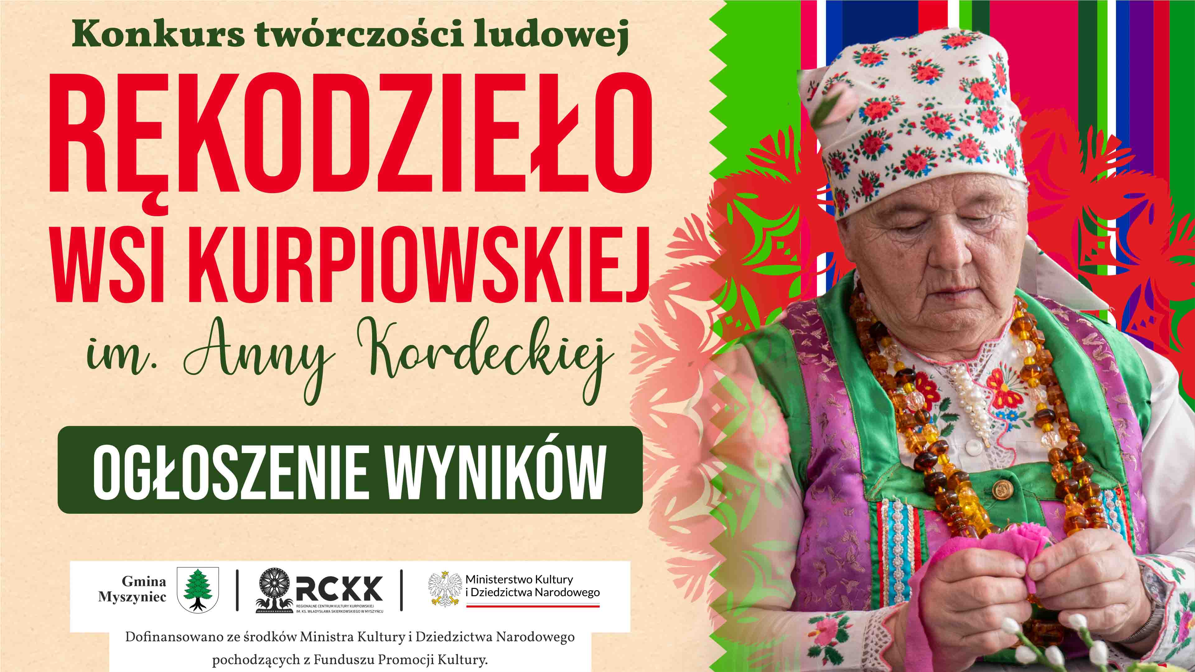 7 sierpnia 2026 r. | Ogłoszenie wyników Rękodzieło Wsi Kurpiowskiej